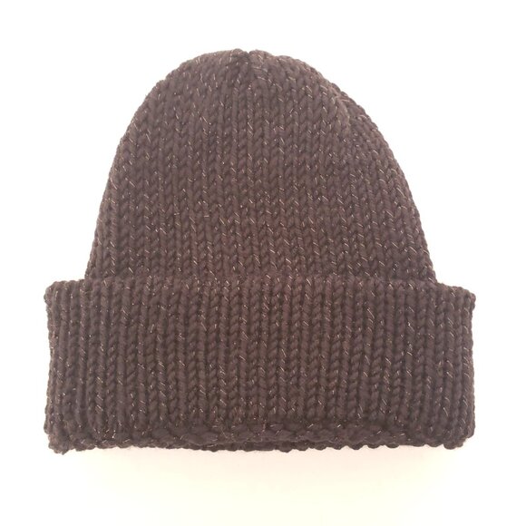 Unisex Adults Crochet Black Color With Shiny Flakes Cute Hat Beanie - Picture 5 of 9